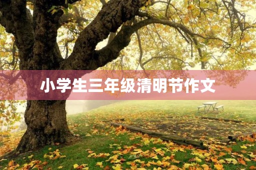 小学生三年级清明节作文 小学生三年级清明节作文