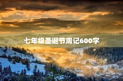 七年级圣诞节周记600字
七年级圣诞节周记600字