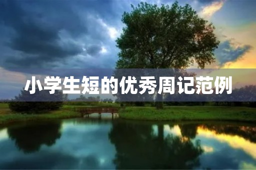 小学生短的优秀周记范例