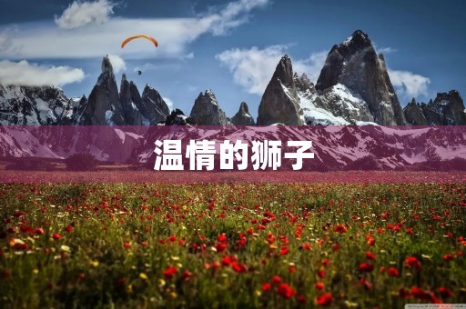 温情的狮子