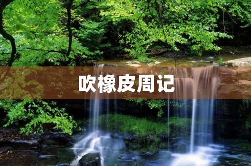 吹橡皮周记