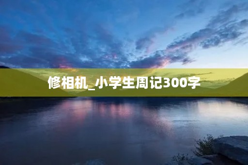 修相机_小学生周记300字
