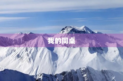 我的同桌