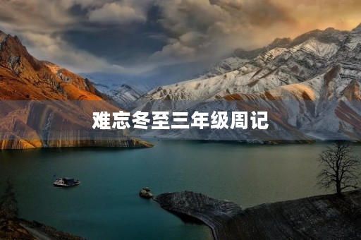 难忘冬至三年级周记 难忘冬至三年级周记