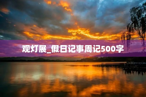 观灯展_假日记事周记500字 观灯展_假日记事周记500字