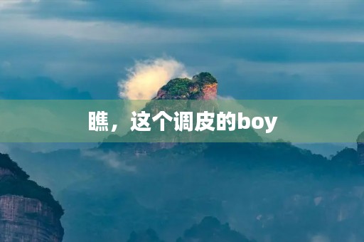 瞧,这个调皮的boy 瞧,这个调皮的boy