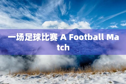 一场足球比赛 A Football Match 一场足球比赛 A Football Match