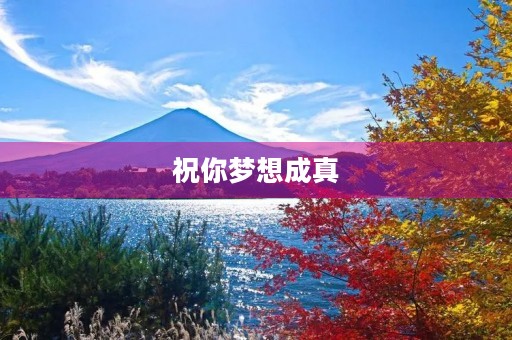 祝你梦想成真