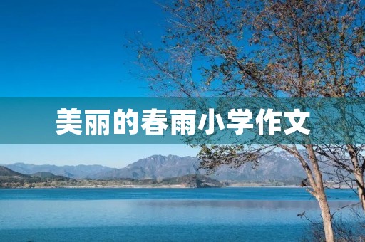 美丽的春雨小学作文 美丽的春雨小学作文
