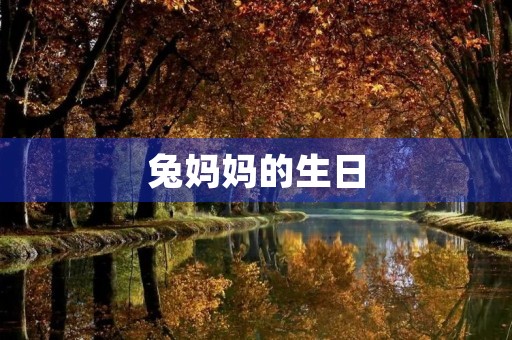 兔妈妈的生日 兔妈妈的生日