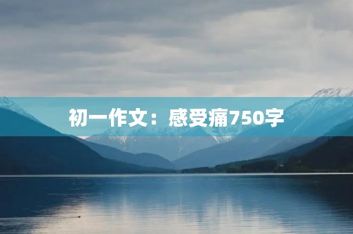 初一作文:感受痛750字 初一作文:感受痛750字