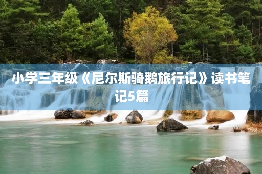 小学三年级《尼尔斯骑鹅旅行记》读书笔记5篇