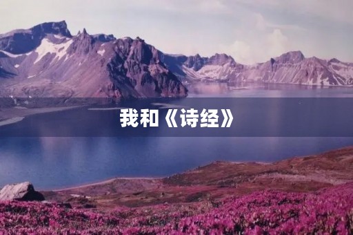 我和《诗经》 我和《诗经》