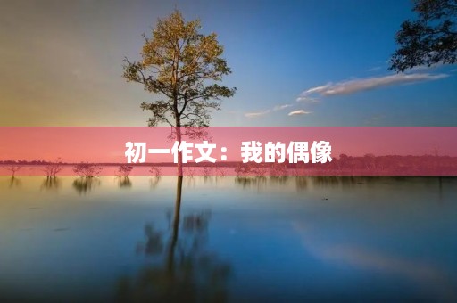 初一作文:我的偶像 初一作文:我的偶像