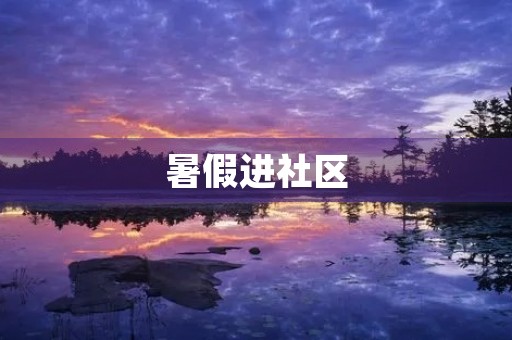暑假进社区