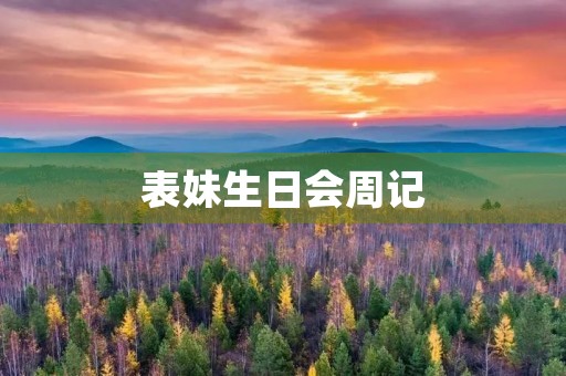表妹生日会周记 表妹生日会周记