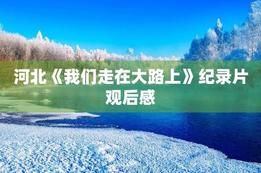 河北《我们走在大路上》纪录片观后感 河北《我们走在大路上》纪录片观后感