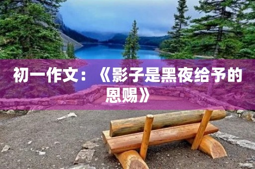 初一作文：《影子是黑夜给予的恩赐》