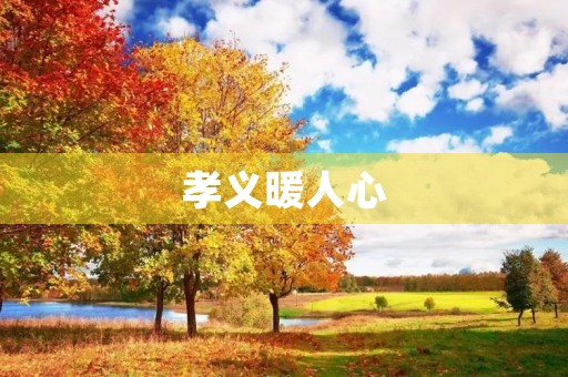 孝义暖人心