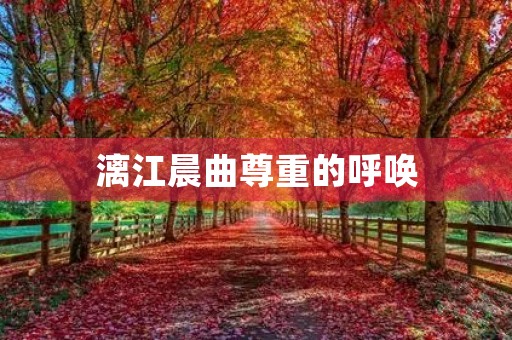 漓江晨曲尊重的呼唤 漓江晨曲尊重的呼唤