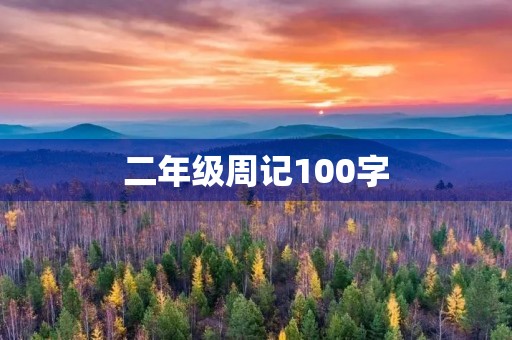 二年级周记100字 二年级周记100字