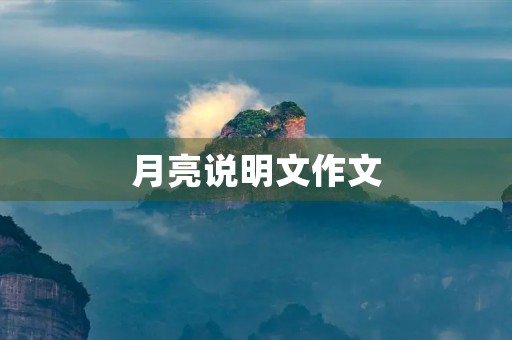 月亮说明文作文 月亮说明文作文