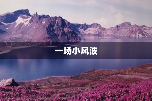 一场小风波
