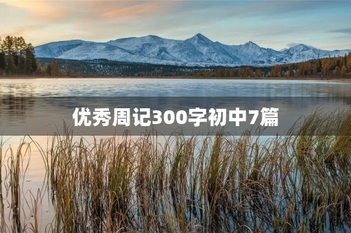 优秀周记300字初中7篇 优秀周记300字初中7篇