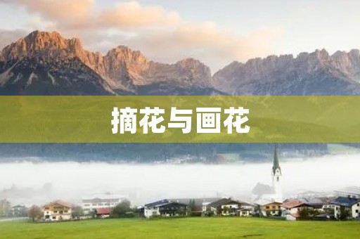 摘花与画花 摘花与画花