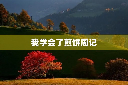 我学会了煎饼周记