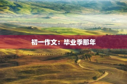 初一作文:毕业季那年 初一作文:毕业季那年