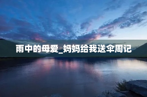 雨中的母爱_妈妈给我送伞周记