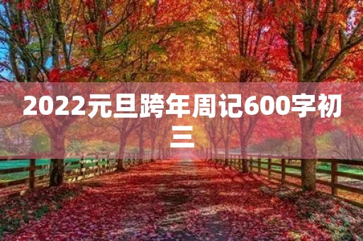 2022元旦跨年周记600字初三