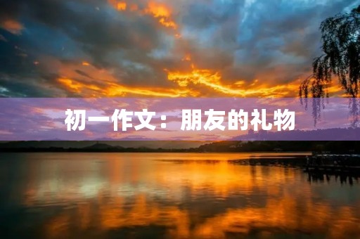 初一作文:朋友的礼物 初一作文:朋友的礼物