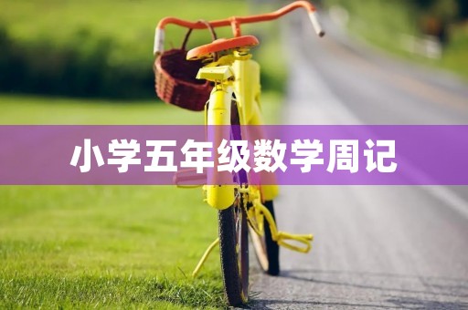 小学五年级数学周记 小学五年级数学周记