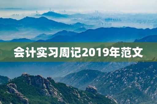 会计实习周记2019年范文 会计实习周记2019年范文