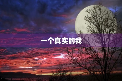 一个真实的我 一个真实的我