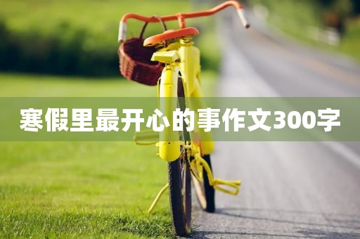 寒假里最开心的事作文300字 寒假里最开心的事作文300字