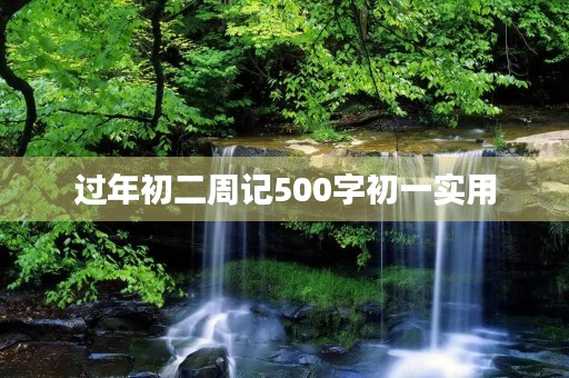 过年初二周记500字初一实用 过年初二周记500字初一实用