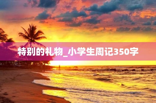 特别的礼物_小学生周记350字