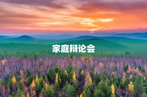 家庭辩论会 家庭辩论会