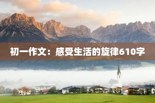 初一作文：感受生活的旋律610字