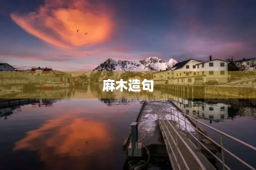 麻木造句