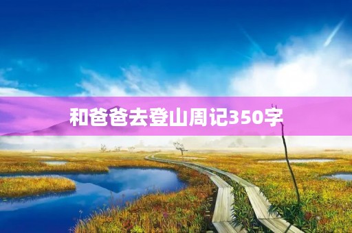 和爸爸去登山周记350字