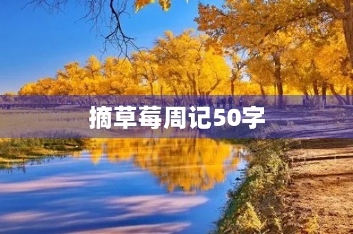 摘草莓周记50字