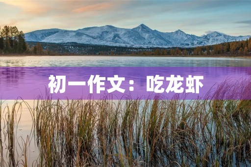 初一作文：吃龙虾
