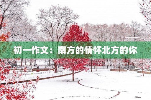 初一作文:南方的情怀北方的你 初一作文:南方的情怀北方的你