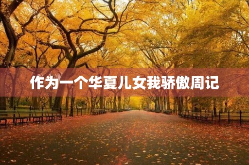 作为一个华夏儿女我骄傲周记 作为一个华夏儿女我骄傲周记