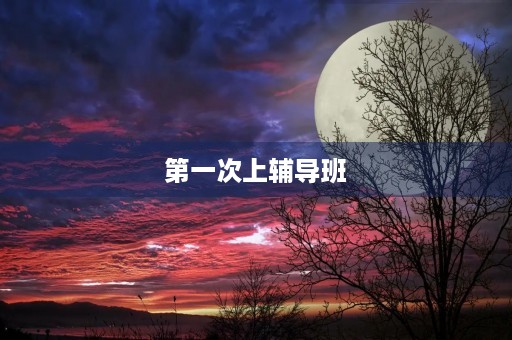 第一次上辅导班 第一次上辅导班