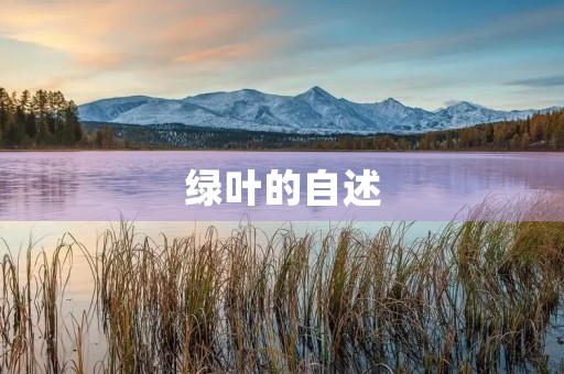 绿叶的自述 绿叶的自述
